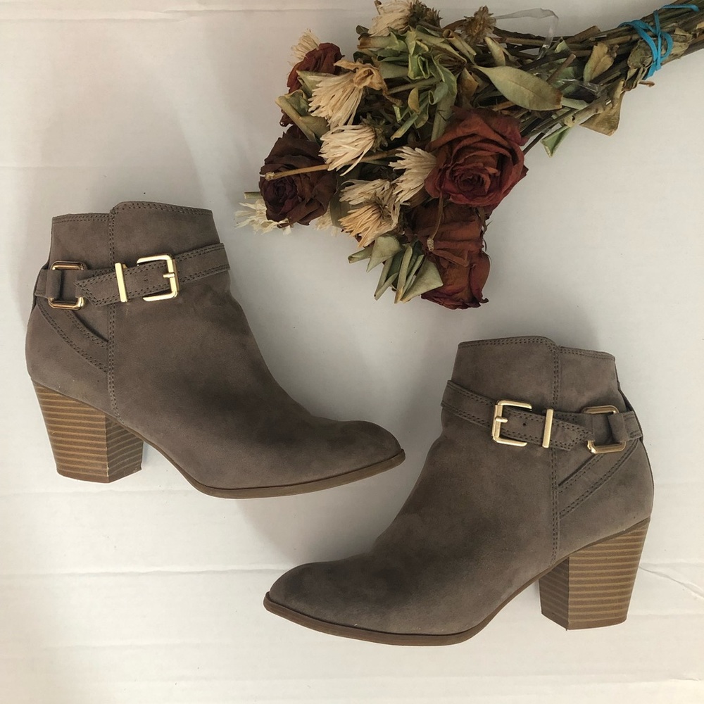 EXPRESS BUCKLE ANKLE BOOT